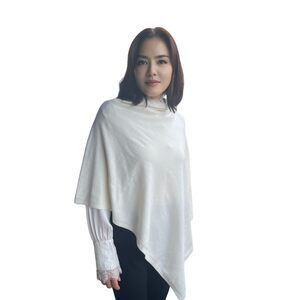 5334 100% Cashmere Like Acrylic Knitted Dress Topper, Shawl Wraps For Women